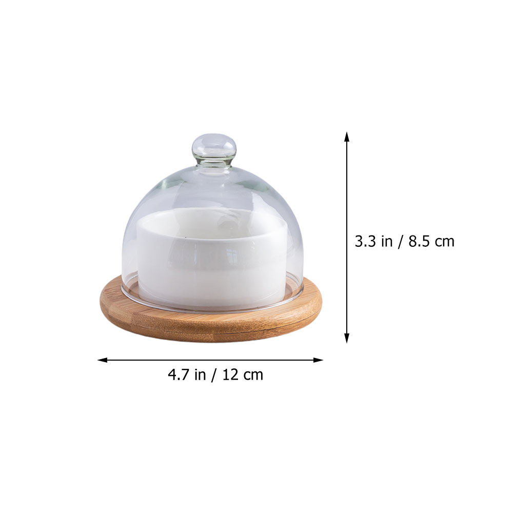 Ceramic Salad Bowl Set with Cl - đánh giá và giá Plastic Dome Clear