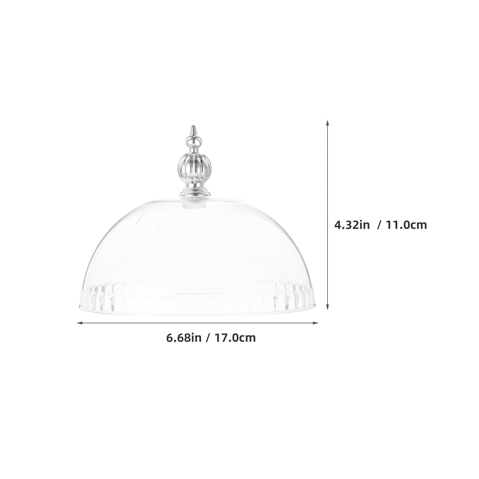 Plastic Cake Dome Cover 6.8 In - đánh giá và giá Plastic Dome Clear