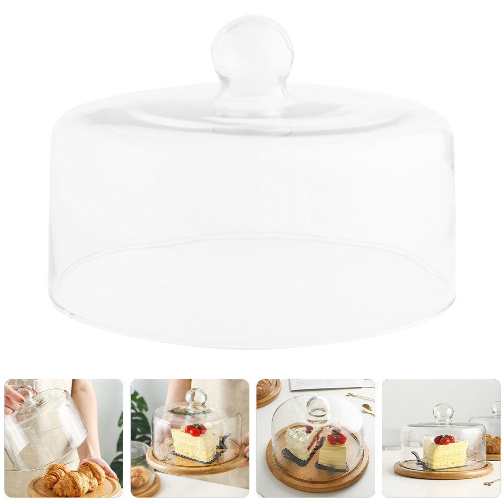 18Cm Clear Glass Cake Dome Cov - đánh giá và giá Plastic Dome Clear