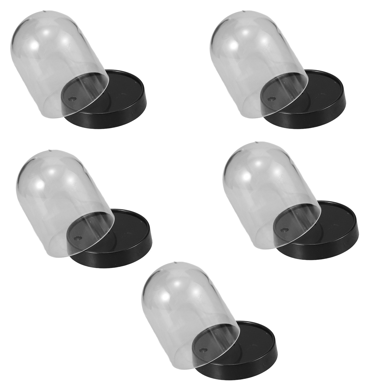 5Sets Clear Plastic Cloche Dom - đánh giá và giá Plastic Dome Clear